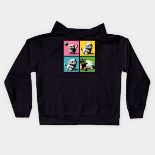 Selkirk Rex Pop Art - Cute Kitties Kids Hoodie